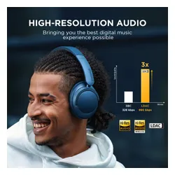 Беспроводные наушники 1MORE SonoFlow ANC Over-Ear Bluetooth 5.0 Blue