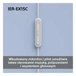 Słuchawki przewodowe Sony IER-EX15C Dokanałowe USB-C Różowy