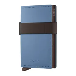Portfel kieszonkowy RFID Secrid Bandwallet Matte - steel blue / brown