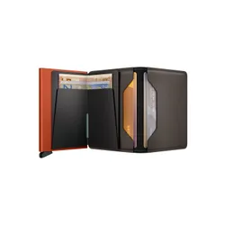Portfel ochrona RFID Secrid Slimwallet Matte - truffle / orange