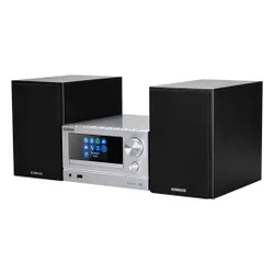 Wieża Kenwood M-7000S-S 60W Wi-Fi Bluetooth Radio FM, DAB+, Internetowe Srebrny