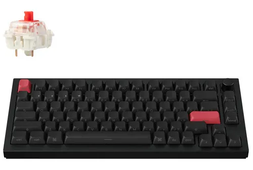 Klawiatura KEYCHRON Q1 Max Wireless Side-Printed Switch Gateron Jupiter Red Czarno-czerwony