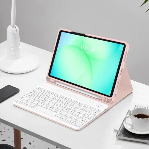 Etui na Samsung Galaxy Tab A9+/A11+ Plus 11.0 TECH-PROTECT SC Pen Różowy + Klawiatura