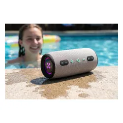 Głośnik mobilny XMUSIC BTS860 Bluetooth, Moc 40W, IP66, Akumulator 5000 mAh,  Radio FM, Szary
