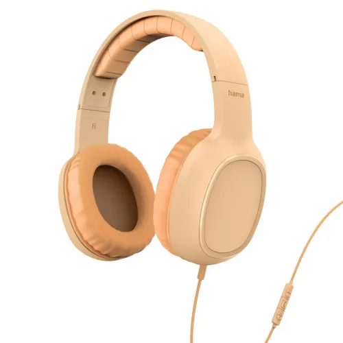 Słuchawki przewodowe Hama Fun C Nauszne Mikrofon USB-C Pomarańczowy