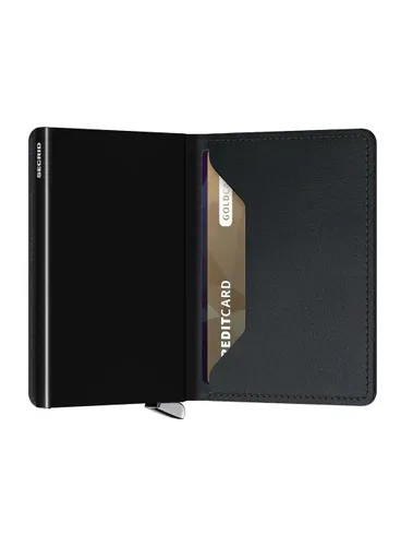 Кошелек Secrid Premium Slimwallet Emboss Lines RFID - черный