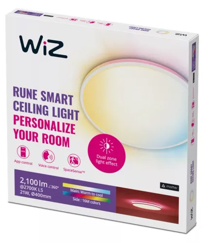 Lampa sufitowa WiZ Rune 21W Biały