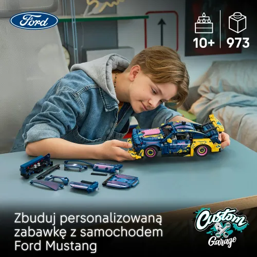 LEGO 42236 Technic: автомобиль Ford Mustang GT, набор блоков 10+