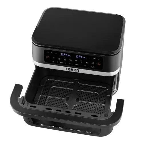 Air fryer Raven EFN013 Frytownica niskotłuszczowa 2950W 11,5l Jedna duża komora lub dwie regulowane