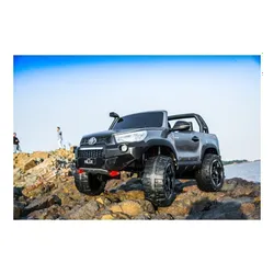 Auto Na Akumulator Dla 2 Dzieci Toyota Hilux 4X4 Pilot Eva Skóra LED Radio MP3