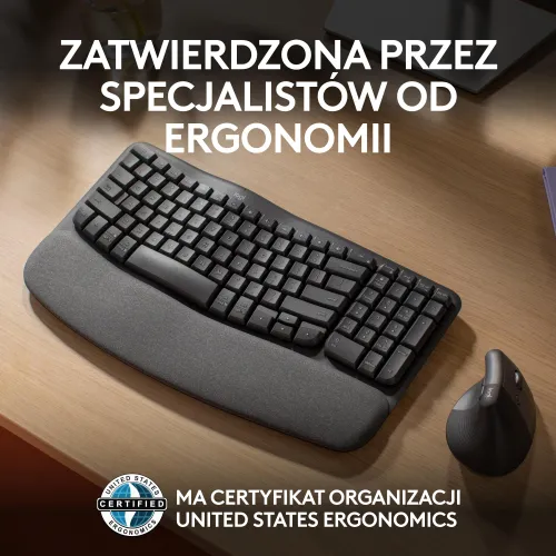 Klawiatura membranowa Logitech Wave Keys - grafitowy