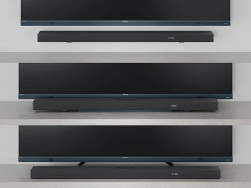 Soundbar SHARP HT-SBW55121 Czarny 5.1.2-kanałowy, Bezprzewodowy Subwoofer, HDMI eARC, Dolby Atmos, 4K, BT