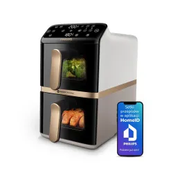Air fryer Philips Ovi Dual Basket NA462/80 2750W 10l Aplikacja mobilna