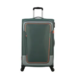 Большой расширяемый чемодан American Tourister Pulsonic-dark forest