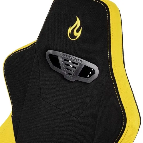 Fotel Nitro Concepts S300 Astral Yellow Gamingowy do 135kg Tkanina Czarno-żółty