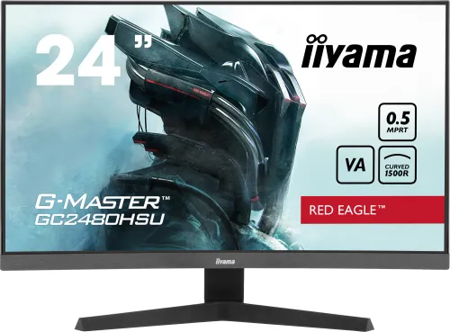 Monitor iiyama G-Master GC2480HSU-B1 24" Full HD VA 180Hz 0,5ms MPRT Zakrzywiony Gamingowy