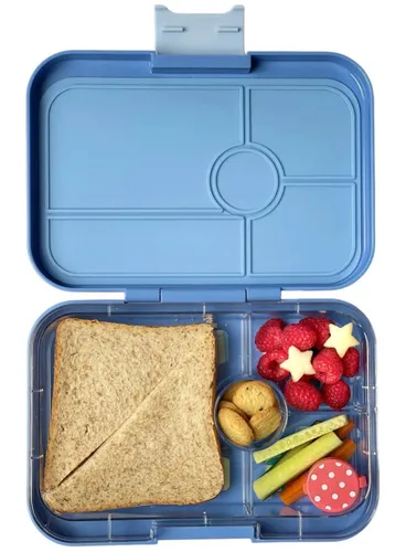 Lunchbox pojemnik na śniadanie XL Yumbox Tapas 4 - hazy blue / panther
