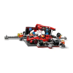 LEGO City 60443 F1 Pit stop i mechanicy z bolidem Ferrari