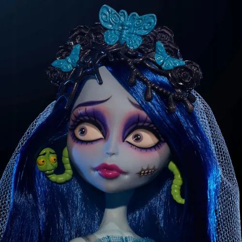 LALKA MONSTER HIGH Skullector Emily, Tim Burton’s Gnijąca panna młoda