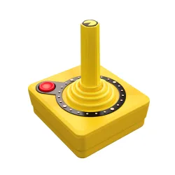 Joystick Atari CX40+ Pac-Man Edition do Atari 2600+ / 7800+ Bezprzewodowy Żółty