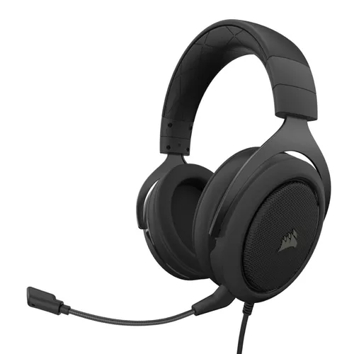 Słuchawki przewodowe z mikrofonem Corsair HS50 Pro Stereo Carbon CA-9011215-EU Nauszne Czarny