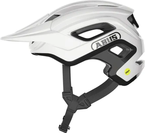 Kask rowerowy ABUS Cliffhanger Shiny Biały MTB (rozmiar S) MIPS