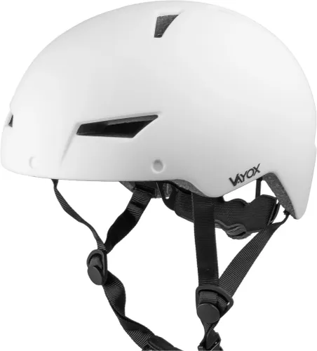 Kask rowerowy VAYOX Street VA0423WMM Biały Miejski z lampką (rozmiar M)