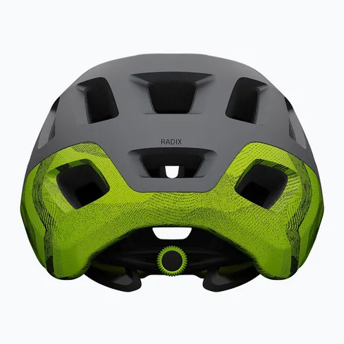 Kask rowerowy Giro Radix matte metallic black/ano lime