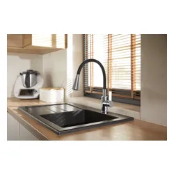 Bateria KFA ARMATURA Rumba Duo 6553-925-00 Chrom-czarny