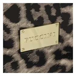 Маленький жесткий чемодан Puccini Beverly Hills ABS015C 6 Leopard / Lamprd / Bez