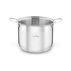 Garnek wysoki ze stali nierdzewnej z pokrywką Starke Pro Aveiro 10 l