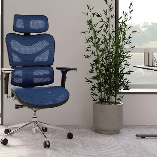 Fotel DIABLO CHAIRS V-Commander Czarno-niebieski
