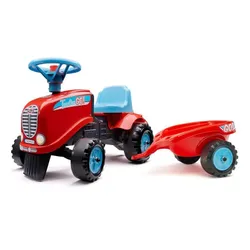 Falk Jeździk Traktor Go! Z Przyczepą Czerwony 1-3 Lat
