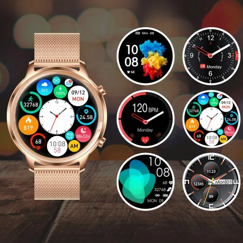 Smartwatch Manta Kelly 44,8 мм злотый