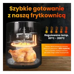 Frytkownica beztłuszczowa Extralink Smart Life Air Fryer SJ-400 1300W 4l