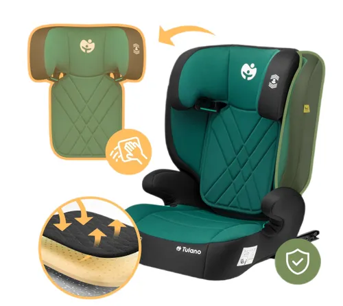 Fotelik samochodowy TULANO Joy 45 I-Size 100-150 cm (15-36 kg) Zielony