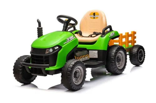 Traktorek Na Akumulator Dla Dziecka Bbh-030 Z Przyczepką Pilot Światła LED
