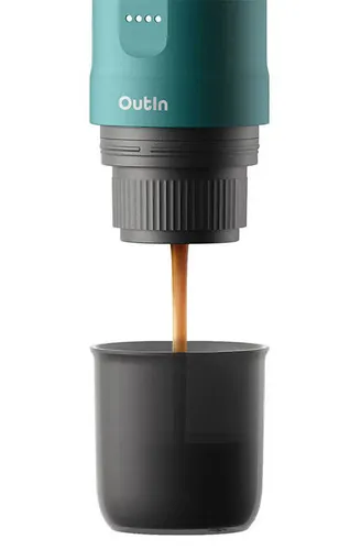 Капсульная кофемашина OUTIN Nano, бирюзовый