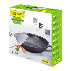 Patelnia wok MAESTRO MR-4832 32 cm