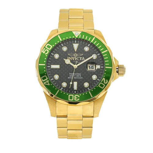 Invicta Watch Pro Diver 14358 Gold / Green