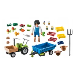 Playmobil 71249 Country трактор с прицепом