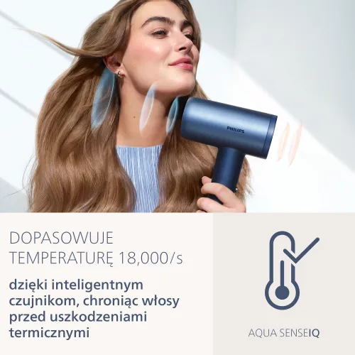 Suszarka PHILIPS Seria 9000 BHD956/10 Granatowy 1400W