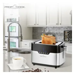 Toster ProfiCook PC-TA 1170 Ruszt do bułek Rozmrażanie 920W