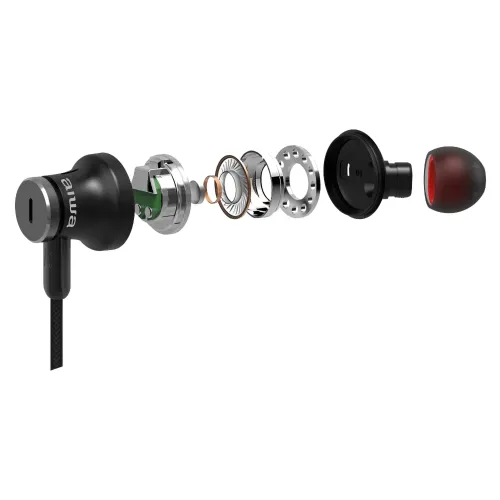 Słuchawki bezprzewodowe Aiwa ESTBTN-880 Dokanałowe Bluetooth 5.0 Czarny