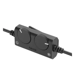 Słuchawki przewodowe Hama 00221846 TV Headphones Cable Nauszne Kabel 6m Regulacja Głośności Czarny