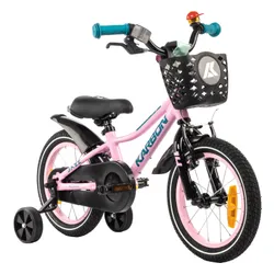 Rower dziecięcy KARBON Jazz 14 cali dla dziewczynki Różowy
