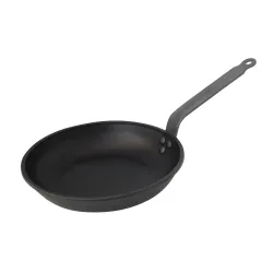 DE BUYER Choc Resto 24 cm srebrna - patelnia nieprzywierająca