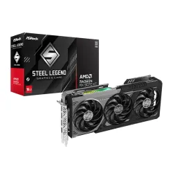 Karta graficzna ASrock Radeon RX 9070 XT Steel Legend Dark 16GB GDDR6 256bit FSR