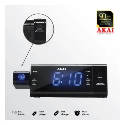 Budzik AKAI ACR-3888 Czarny