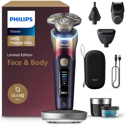 Golarka PHILIPS Seria i9000 Prestige Ultra Face & Body SkinIQ Pro XP9407/37 Na mokro i sucho